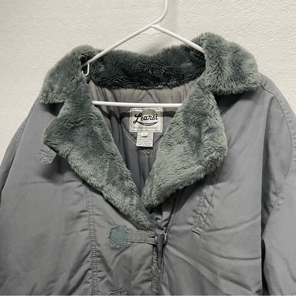 Vintage 1970s-80s Learsi Faux Fur Winter Puffer Jacket // L - Picture 4 of 10